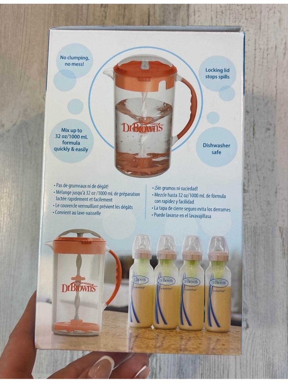 Dr. Brown’s Formula Mixing Pitcher 32 oz Baby Formula Mixer New in Box - Picture 2 of 3